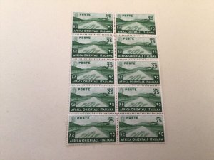 Italian East Africa 1938 mint never hinged stamps A11076