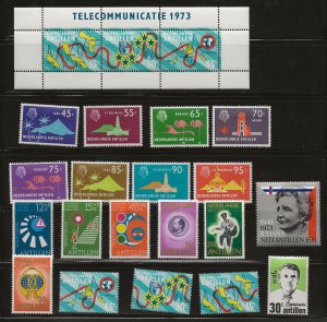 Nether. Antilles 1973 issues  MNH-MH