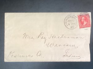 6/12/1898 cover Albuquerque, New Mexico Territorial to Mrs R Haederman Warsaw IN