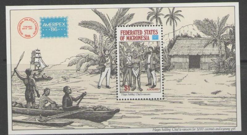 MICRONESIA SGMS60 1986 AMERIPEX 86 MNH