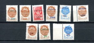 Latvia 1990/1 Overprint Russian stamps  MNH 7908