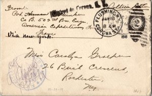 United States A.E.F. World War I Soldier's Free Mail 1917 U.S. Army Postal Se...
