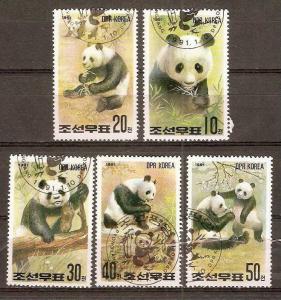 DPR Korea 1991 Panda Animals 6v Sc 2962-67 Cancelled ++ 3228a