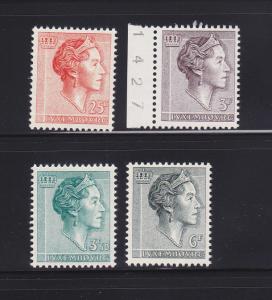 Luxembourg 363A, 370-371, 373 MNH Dutchess Charlotte (A)