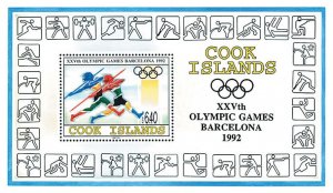 Cook Islands 1992 MNH Stamps Souvenir Sheet Scott 1110 Sport Olympic Games