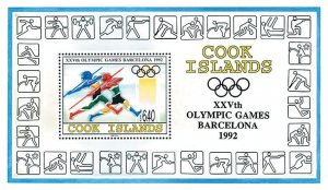 Cook Islands 1992 MNH Stamps Souvenir Sheet Scott 1110 Sport Olympic Games