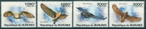 Burundi 2011 MNH Birds on Stamps Owls Marsh Barn Owl Spotted Eagle-Owl 4v Set