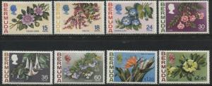 Bermuda QEII 1970 Flower definitives 15 cents to $2.40 mint o.g.