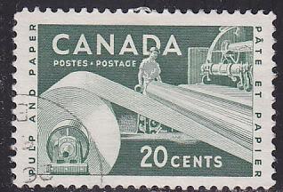 Canada 362 Paper Industry 20¢ 1956