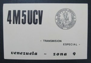 6364 Amateur Radio QSL Card Caracas Venezuela