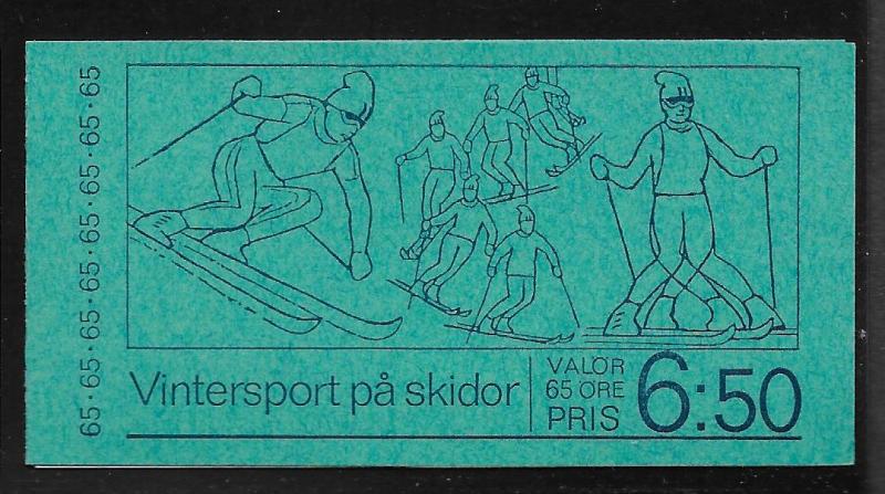 SWEDEN SC# 1035a COMP BKLT/10  FVF/MNH 1974