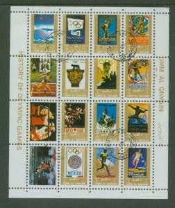 Umm Al Qiwain Olympics MI 1114-29 small format CTO VF NH