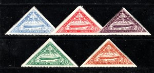 1932 - Paraguay - Zeppelin - Scott n C 74 - C 78 - MLH - PA- 18 - 02