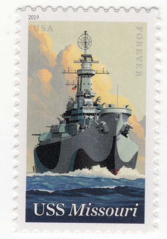 Scott #5392 USS Missouri (Pearl Harbor) Single Forever Stamp - MNH