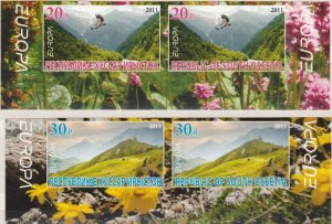 SOUTH OSSETIA - 2011 - Europa - Imperf 2x2v Set -Mint Never Hinged-Private Issue