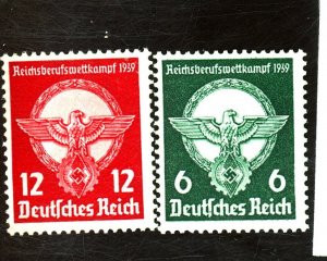 GERMANY #490-1 MINT FVF OG NH Cat $19