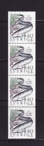 Sweden 1680 Strip of 4 MNH Marine Life