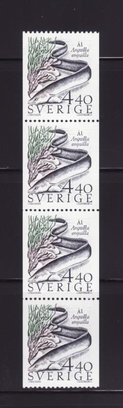 Sweden 1680 Strip of 4 MNH Marine Life