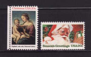 United States 2063-2064 Set MNH Christmas