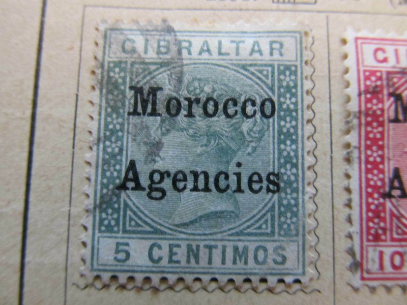 British Morocco 1899 Wmk Mult Crown CA 5c fine used stamp A11P30F7