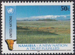 United Nations - New York 1991 MNH Sc #589 50c Savanna - Namibian Independence