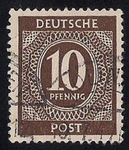 Germany #537 10pf Numeral Stamp used VF