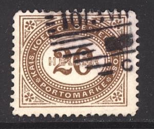 Austria 1899  Scott #J31 used