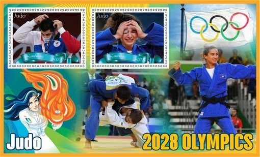 Stamps. Olympic Games 2028 in LA  2022 year 1+1 sheets perf Namibia