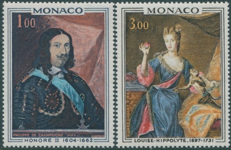 Monaco 1969 SG958-959 Paintings set MNH