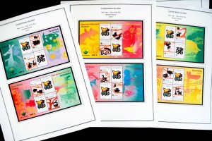 COLOR PRINTED CHRISTMAS ISLAND 2011-2020 STAMP ALBUM PAGES (55 illustr. pages)