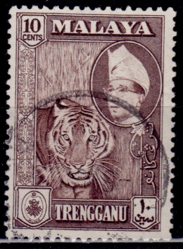 Malaya, Trengganu, 1961, 10c, used