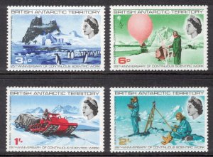 BRITISH ANTARCTIC 1969 Scientific Work; Scott 20-23, SG 20-23; MNH