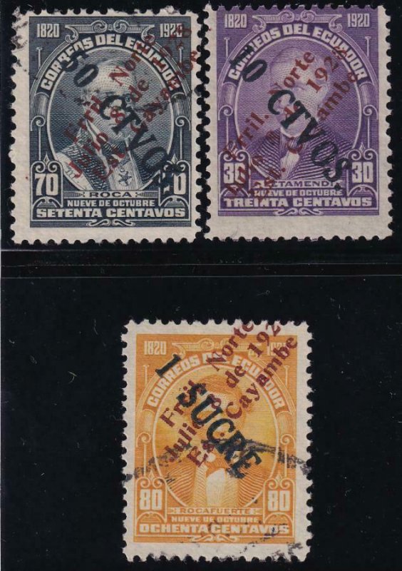 Ecuador 1929 SC 274-276 Used Set