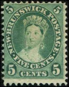 Canada New Brunswick SC# 8 Victoria 5c mint no gum