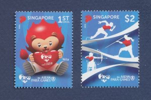 SINGAPORE  - Scott 1760-1761  - MNH - sports - 2015