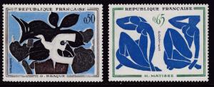 France 1961 ART Paintings Complete (4)  VF/NH(**)