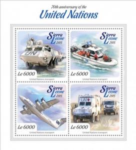 SIERRA LEONE 2015 SHEET UNITED NATIONS srl15113a