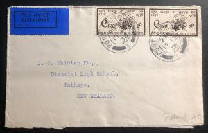 1938 Waterford Ireland Airmail Cover To  District School Taihape New Zealand