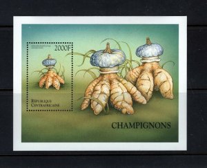 Central Africa #1275 1999 Mushrooms sheet  VFMNH CV $11.00