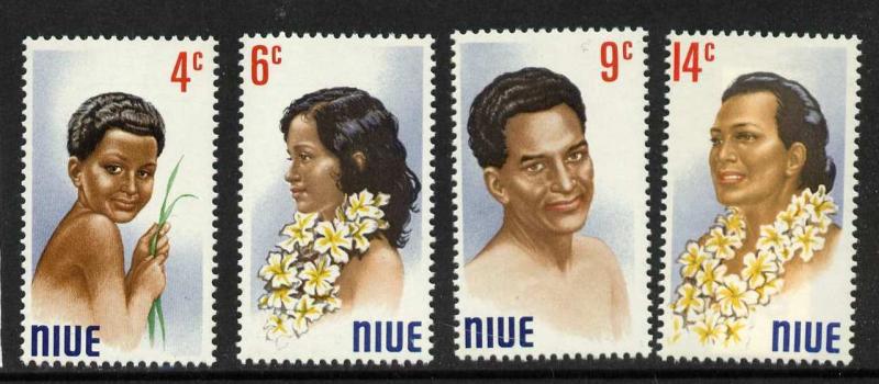 Niue 143-6  MNH Flowers