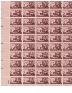 #1077 – 1956 3¢ Wild Turkey – MNH OG Sheet