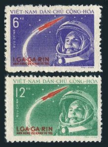 Viet Nam 160-161, MNH. Michel 166-167. Yuri Gagarin, space flight 1961.