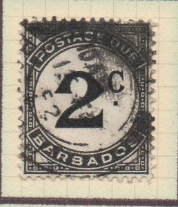 Barbados Sc J5 1950 2 c black Postage Due stamp used