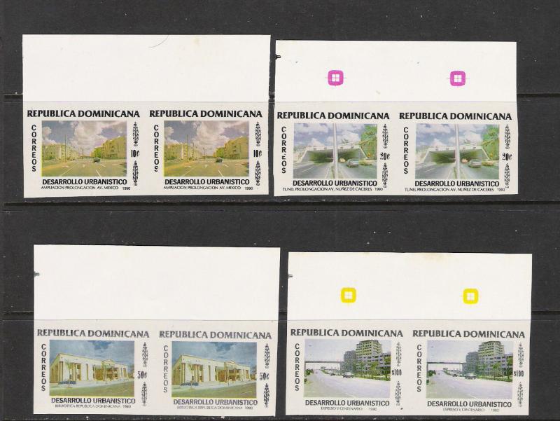 DOMINICAN REP. DOMINICANA 1081-84 MNH IMPERF. Q01