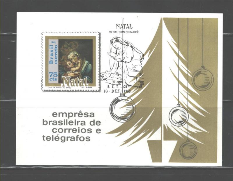 BRAZIL1969 CHRISTMAS #1147 MNH