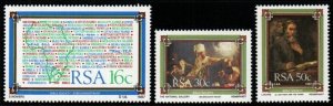 SOUTH AFRICA SG626/8 1987 THE BIBLE SOCIETY MNH