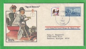 1980 SPEED DEMONS NORMAN ROCKWELL COVER