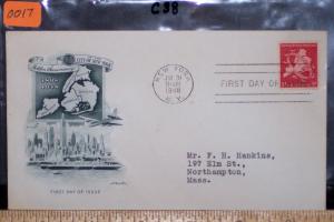 #C38, FDC, AM, CV=$3.00, (2012)