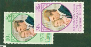 CAYMAN ISLANDS 320-21 MNH BIN $0.75