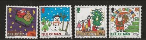 GB - ISLE of MAN Sc 723-26 NH issue of 1996 - CHRISTMAS